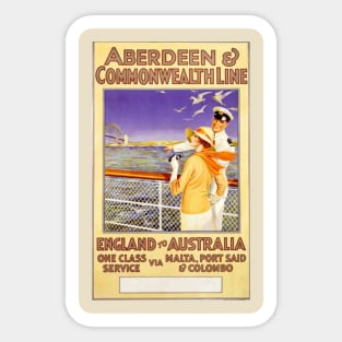 Aberdeen and commonwealth line Sticker